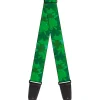 Guitar Strap - St Pat's Stacked Shamrocks Greens