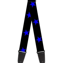 Guitar Strap - Star Black Blue