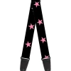 Guitar Strap - Star Black Pink
