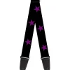 Guitar Strap - Star Black Purple