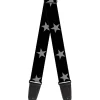 Guitar Strap - Star Black Silver