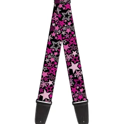 Guitar Strap - Stargazer Black Pink