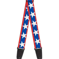 Guitar Strap - Stars Stripes Red Blue White