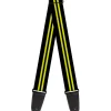 Guitar Strap - Stripe Black Yellow