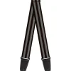 Guitar Strap - Stripes 3Black 2Gray
