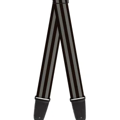 Guitar Strap - Stripes 3Black 2Gray