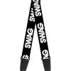 Guitar Strap - SWAG Black White