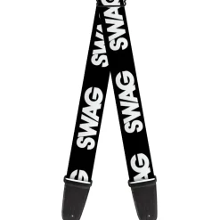 Guitar Strap - SWAG Black White