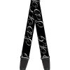 Guitar Strap - SWAG Script Black White
