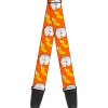 Guitar Strap - Take Out Fortune Cookies Orange