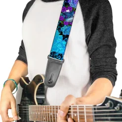 Guitar Strap - Tattoo Johnny-Fairy Blue Hair
