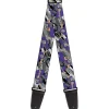 Guitar Strap - Teenage Mutant Ninja Turtles Shredder Action Poses Grays/Purple