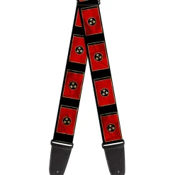 Guitar Strap - Tennessee Flag Black Distressed