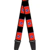 Guitar Strap - Tennessee Flags Black