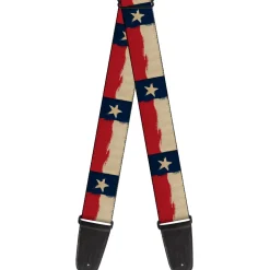 Guitar Strap - Texas Flag Distressed Painting