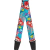 Guitar Strap - The Little Mermaid Ariel & Flounder Vivid Underwater Poses