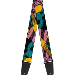 Guitar Strap - The Nightmare Before Christmas Sally Dress Patchwork