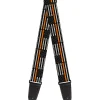 Guitar Strap - Thin Orange Line Flag Weathered Black/Gray/Orange