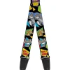 Guitar Strap - TOM & JERRY Poses Black Multi Color