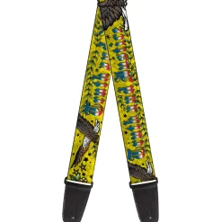 Guitar Strap - Truth and Justice Yellow