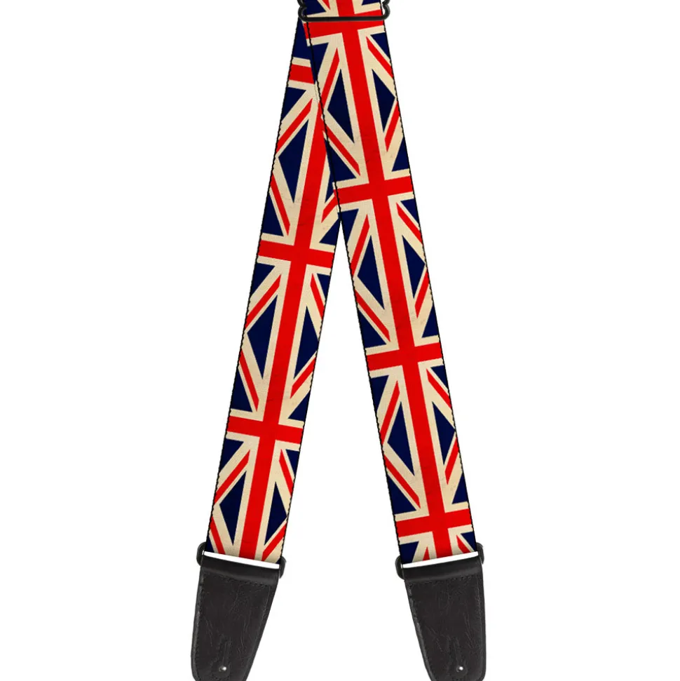 Guitar Strap - Vintage United Kingdom Flags