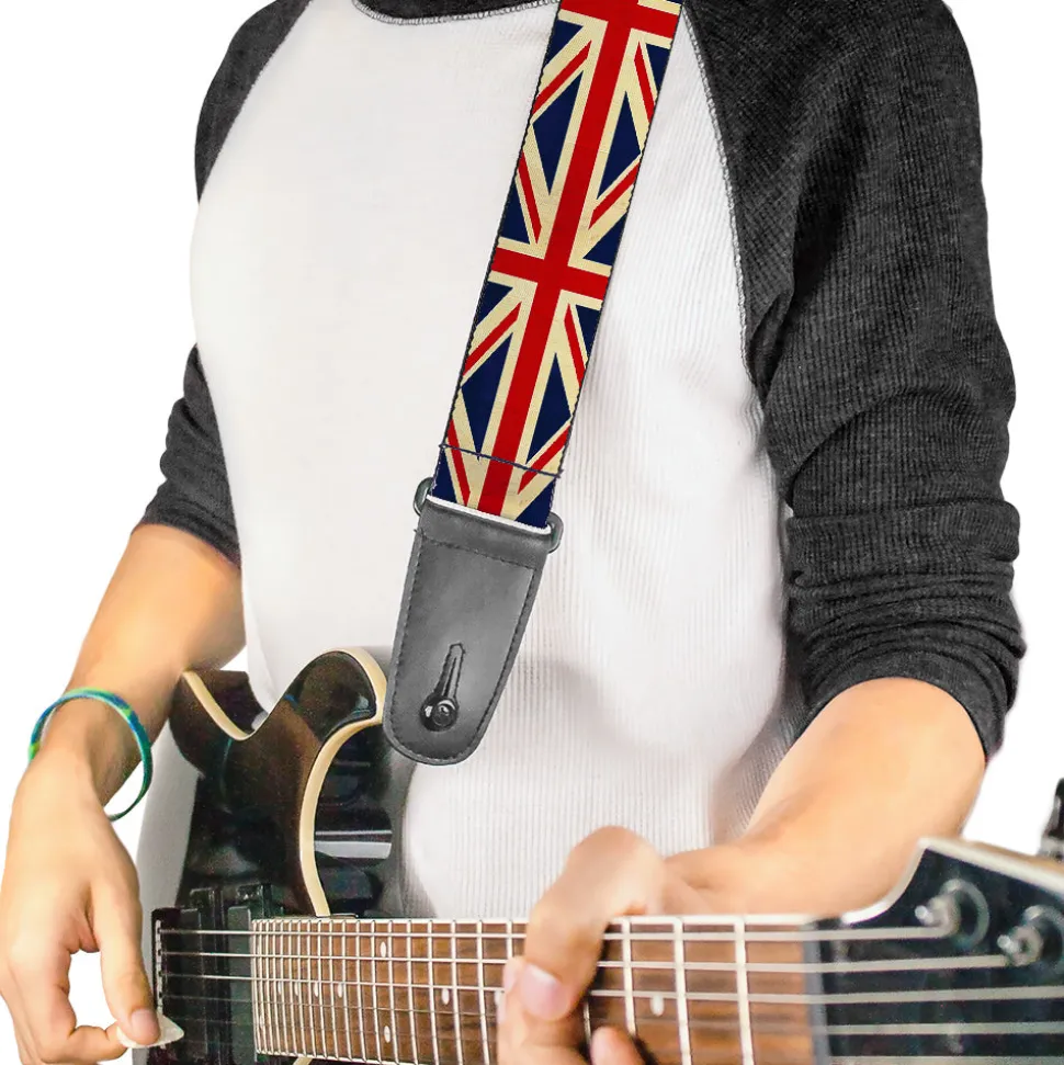 Guitar Strap - Vintage United Kingdom Flags