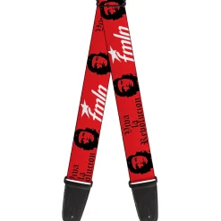 Guitar Strap - VIVA LA REVOLUCION Che w fmln Red
