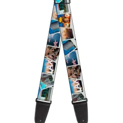 Guitar Strap - Vivid Los Angeles Snapshots Stacked