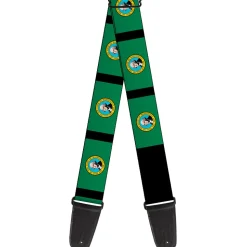 Guitar Strap - Washington Flags Black