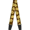 Guitar Strap - Winnie the Pooh Expressions Honeycomb Black Browns
