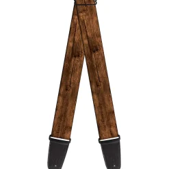 Guitar Strap - Wood Grain3 Horizontal Brown
