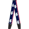 Guitar Strap - Wyoming Flags WYOMING Typography