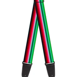 Guitar Strap - Zarape1 Horizontal Red White Green