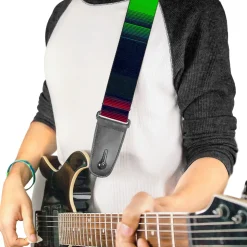 Guitar Strap - Zarape4 Vertical Rasta