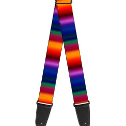 Guitar Strap - Zarape3 Vertical Multi Color Fade
