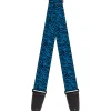 Guitar Strap - Zebra 2 Turquoise