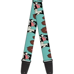 Guitar Strap - Zebra Poops Color