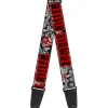 Guitar Strap - ZOMBIE KILLER w Stacked Zombies Sketch