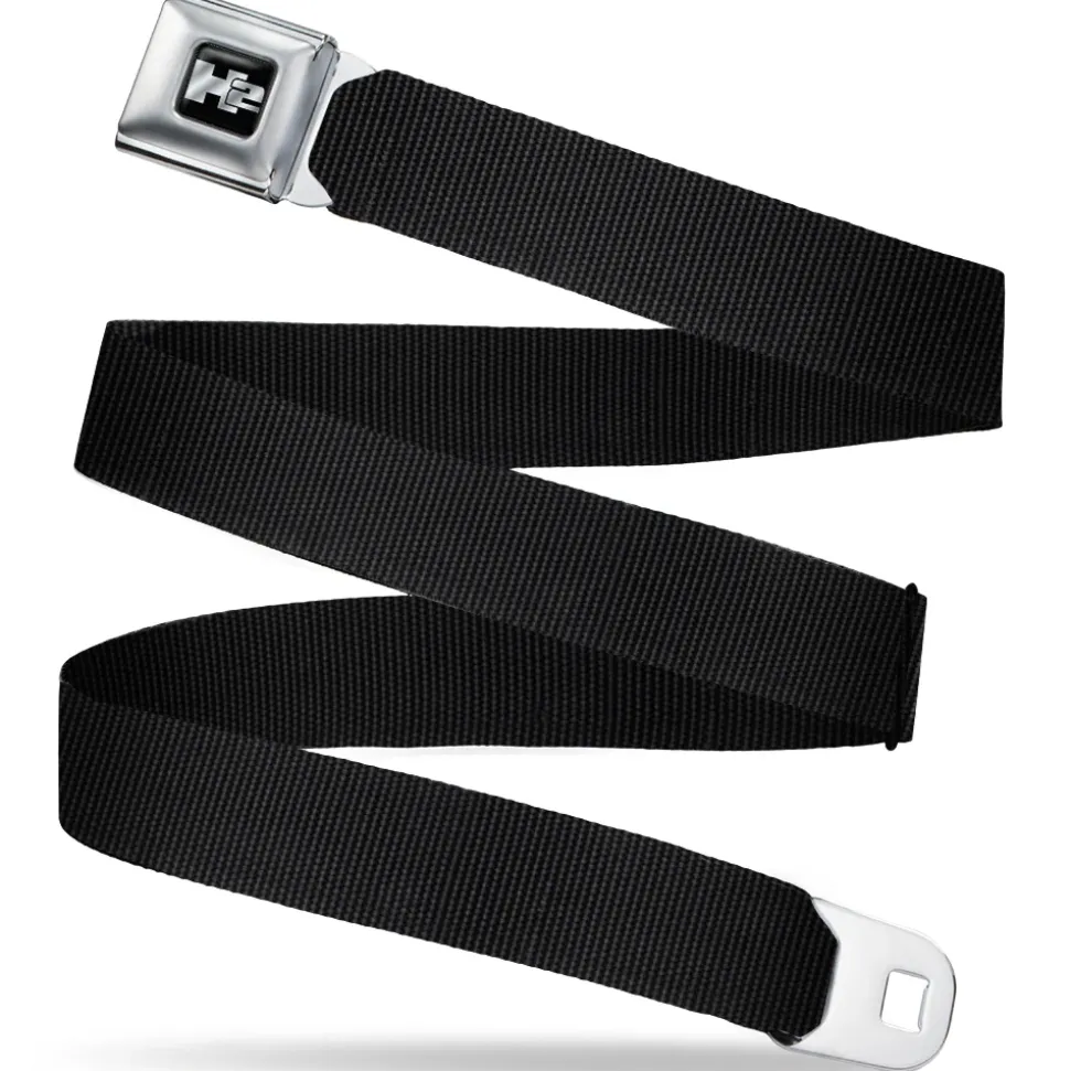 H2 - Seatbelt Belt - Black Webbing