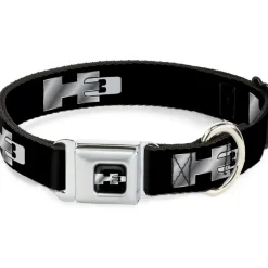 H3 Seatbelt Buckle Collar - H3 Black/Silver Logo REPEAT