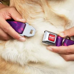 HENDRICK MOTORSPORTS Checker Logo Full Color Red/White Seatbelt Buckle Collar - Alex Bowman #48 Car Scheme Purples/Pinks/White