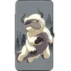 Hinged Wallet - Avatar Last Airbender Appa Flying Pose and Air Element Icon Grays