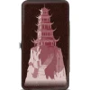 Hinged Wallet - Avatar Last Airbender FIRE NATION Castle and Icon Black/Pinks