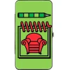 Hinged Wallet - Blue's Clues Steve's Handy Dandy Notebook Thinking Chair + Stripes Paw Greens Red Blue