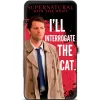 Hinged Wallet - Castiel I'LL INTERROGATE THE CAT Black Blood Splatter White