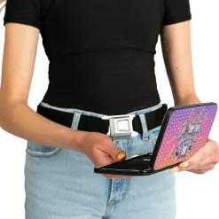 Hinged Wallet - Classic Teenage Mutant Ninja Turtles Group Pose + I "HEART" NINJAS Multi Pastel