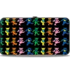 Hinged Wallet - Dancing Bears Black Multi Color