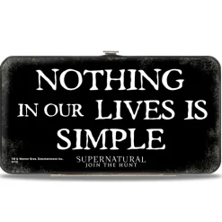 Hinged Wallet - Dean, Sam & Castiel Group + NOTHING IN OUR LIVES IS SIMPLE-SUPERNATURAL