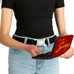 Hinged Wallet - Dodge DART SWINGER Script Reds Yellow-Fade