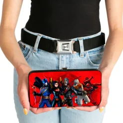 Hinged Wallet - GI Joe COBRA Agents Group Pose and Logo Reds